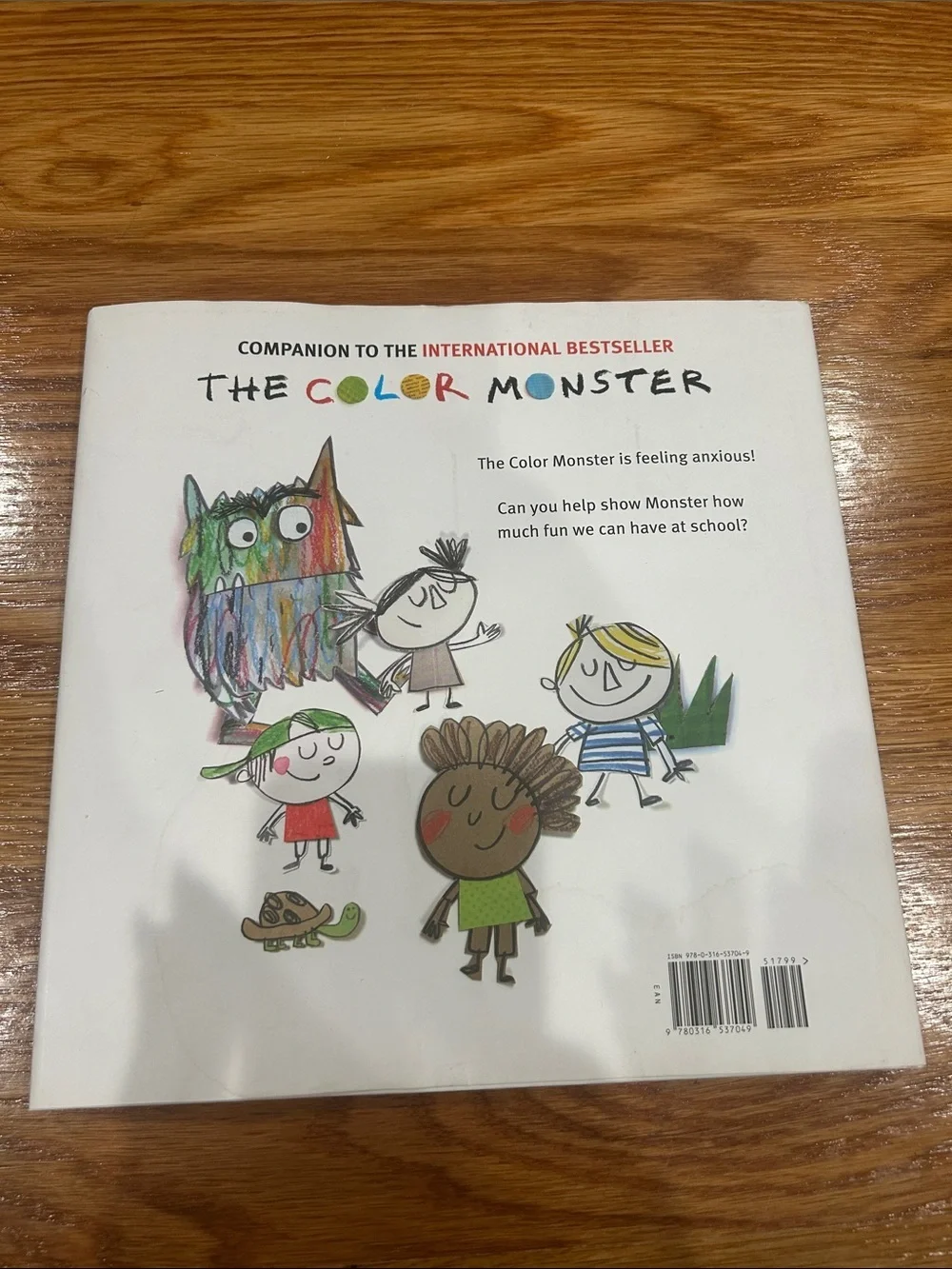 The Color Monster Goes to School hardcover kids book Anna Llenas
